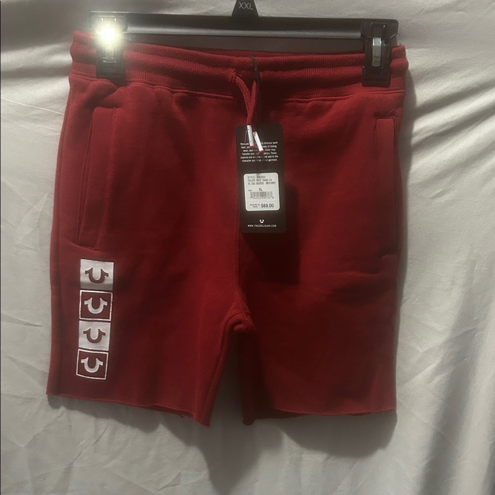 True Religion Red Kids Shorts